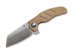 Kizer Sheepdog C01C XL Micarta Brown EDC Zakmes -Gereedschap Voor Buiten 01ki242 1
