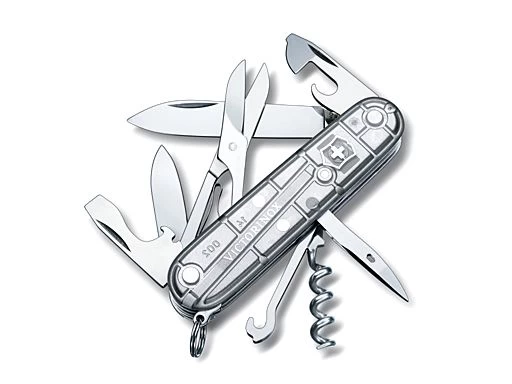 Victorinox Zakmes Climber Transparant Zilver 14 Functies 91 Mm Doosje 3 Victorinox Zakmes Climber Transparant Zilver 14 Functies 91 Mm Doosje