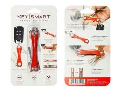 KeySmart Compact Sleutelhouder Rood Clam