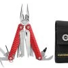 Leatherman Charge+ Multitool Rood Met Nylon Etui -Gereedschap Voor Buiten LE 6005 RED