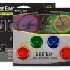 Nite Ize See'Em Mini Spoke Lights Rd/gr/bl -Gereedschap Voor Buiten NI NSE A1 4R3 1