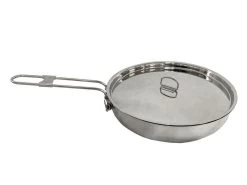 Pathfinder Opvouwbare Koekenpan RVS Met Deksel