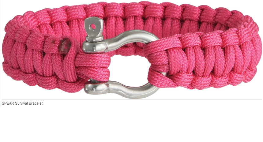 Colt S.P.E.A.R. Survival Bracelet Roze 3 Colt S.P.E.A.R. Survival Bracelet Roze