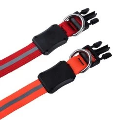 Nite Ize NiteDawg Halsband Hond Large Oranje Met Verlichting -Gereedschap Voor Buiten dog or ro