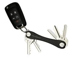 KeySmart Compact Sleutelhouder Leer Zwart -Gereedschap Voor Buiten keysmart compact sleutelhouder leer zwart 3