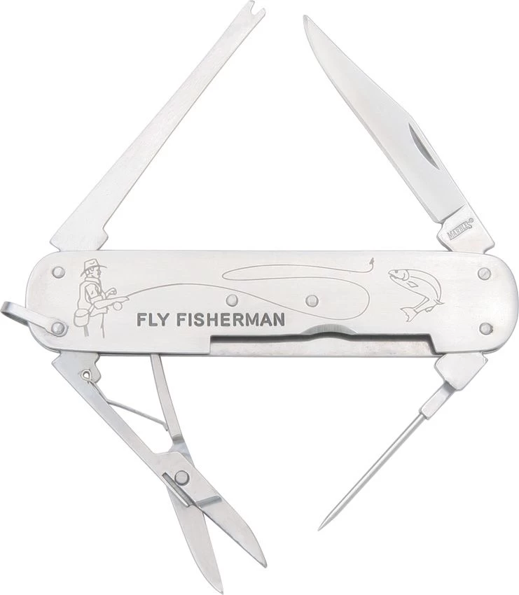 Marbles Fly Fisherman Knife - Vissport Multitool 3 Marbles Fly Fisherman Knife - Vissport Multitool