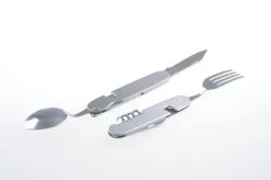 Opvouwbaar Rvs Kampeerbestek 6-delig -Gereedschap Voor Buiten opvouwbaar kampeer bestek rvs2