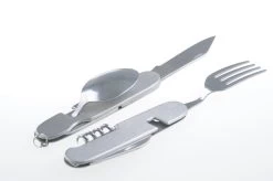 Opvouwbaar Rvs Kampeerbestek 6-delig -Gereedschap Voor Buiten opvouwbaar kampeer bestek rvs3