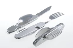 Opvouwbaar Rvs Kampeerbestek 6-delig -Gereedschap Voor Buiten opvouwbaar kampeer bestek rvs4